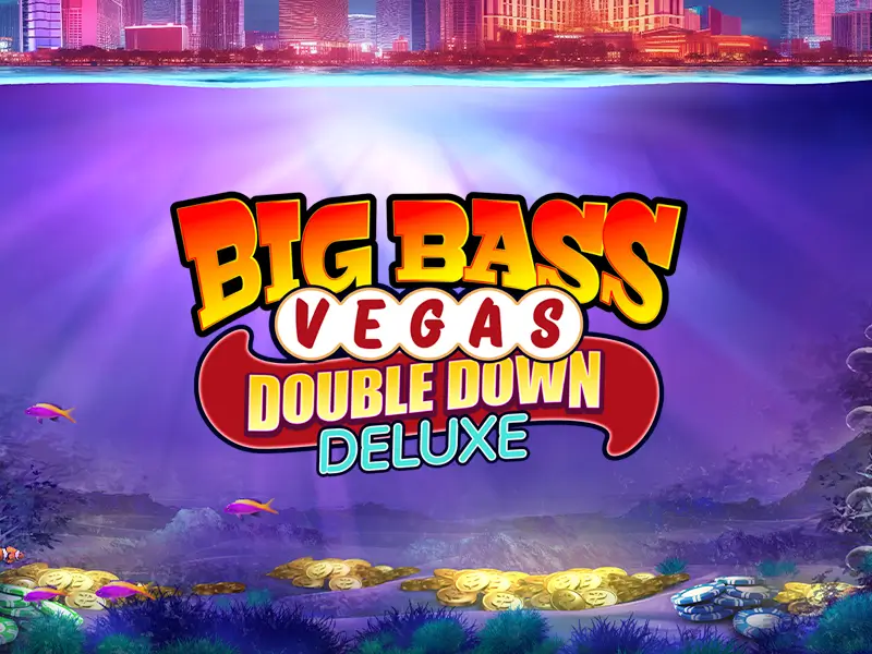 Big Bass Vegas Double Down Deluxe representando Caça-Níqueis