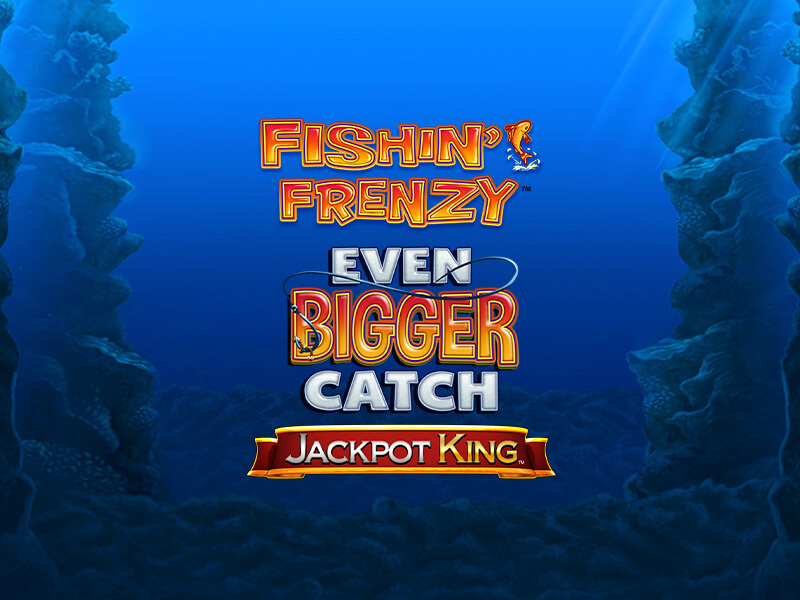 Fishin’ Frenzy Jackpot King representando Jackpots Progressivos
